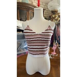 Hollister Crochet Tank Top Size Medium